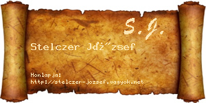 Stelczer József névjegykártya